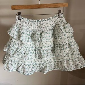 Floral Eyelet Skirt